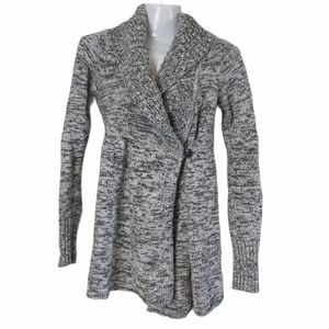 Talula Aritzia Wrap Cardigan Lambswool Cashmere Blend Gray S